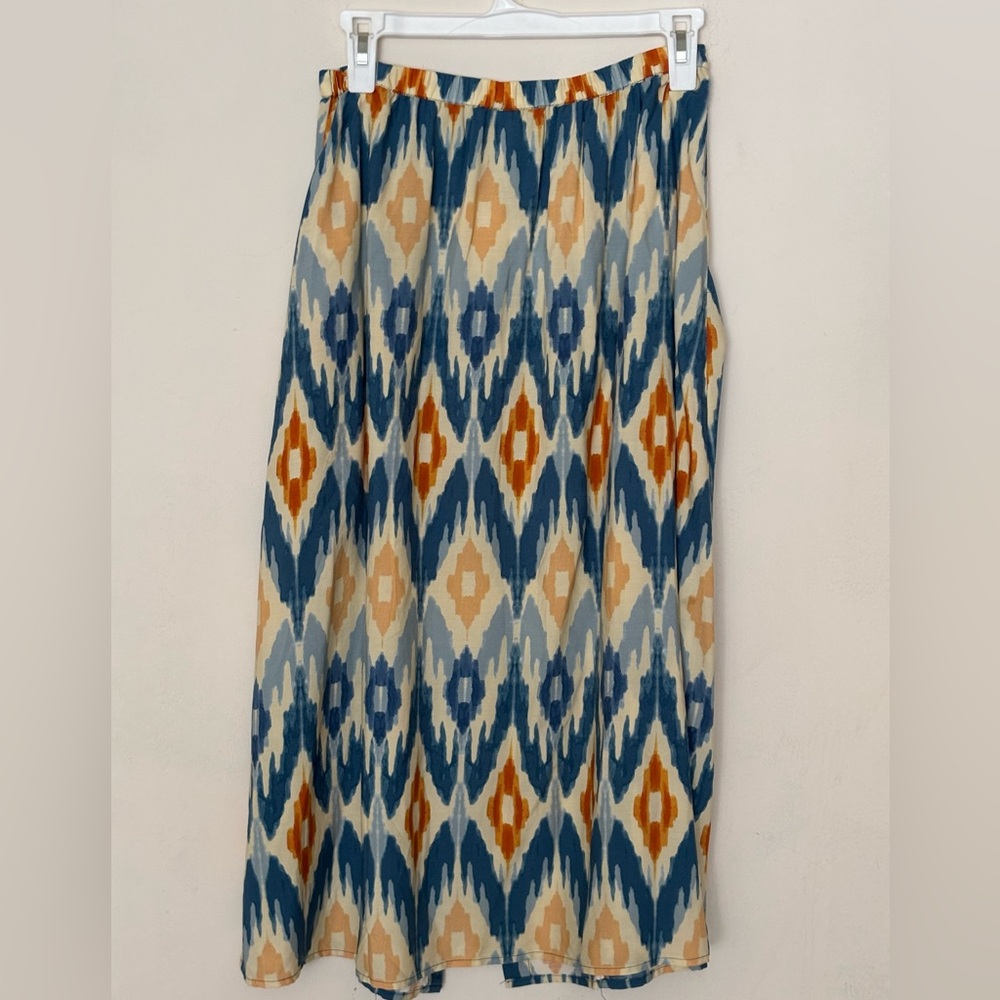 DR2 Multicolor Geometric Midi Skirt Size Small - Picture 2 of 11